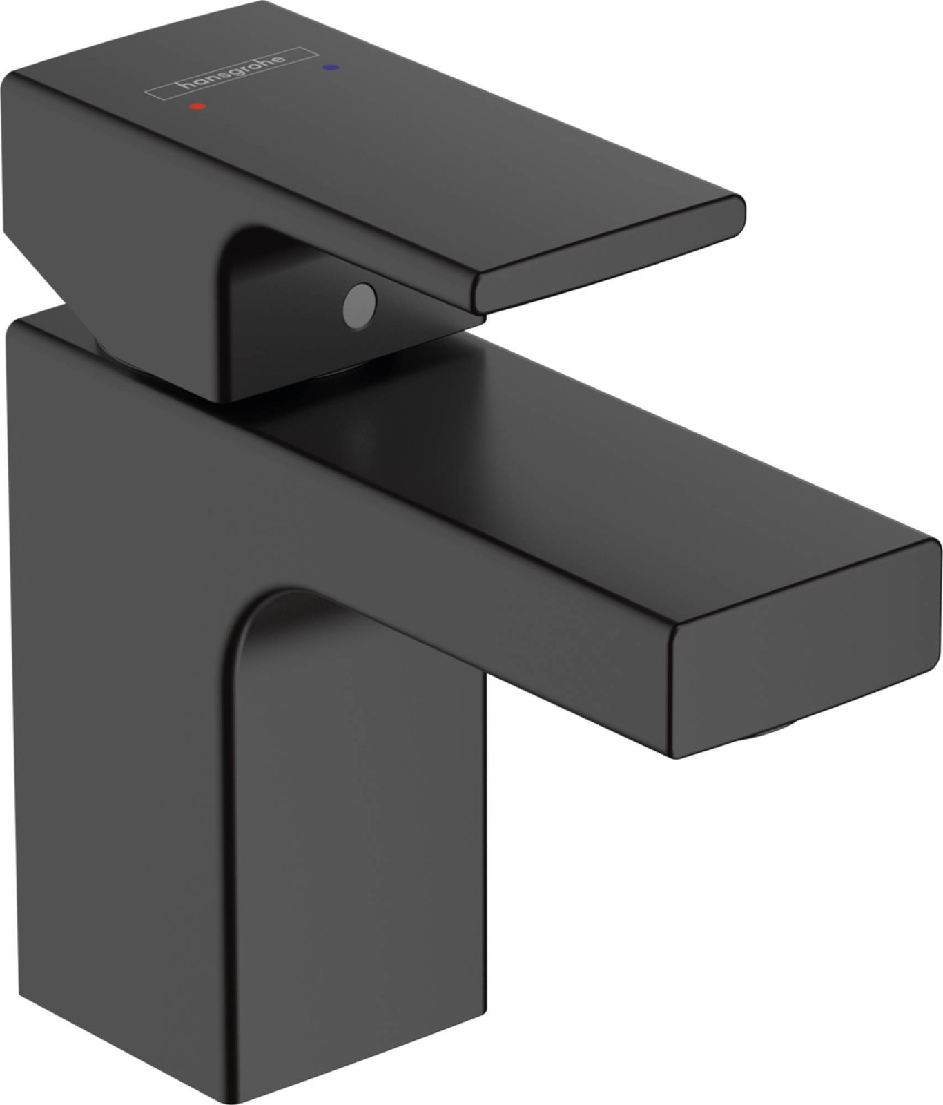 Hansgrohe Vernis Shape wastafelmengkraan 70, Matzwart, zonder trekstang