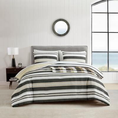 Nautica Prospect Harbor Grey Reversible 8 Piece Bed Set