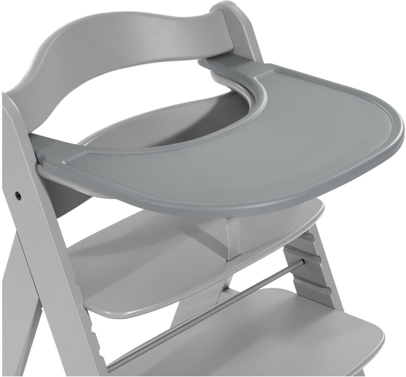 Hochstuhltablett HAUCK "Alpha Click Tray zu Hochstuhl Alpha+", Baby, grau, Kunststoff, Tabletts Hochstuhltablett grau Einheitsgröße
