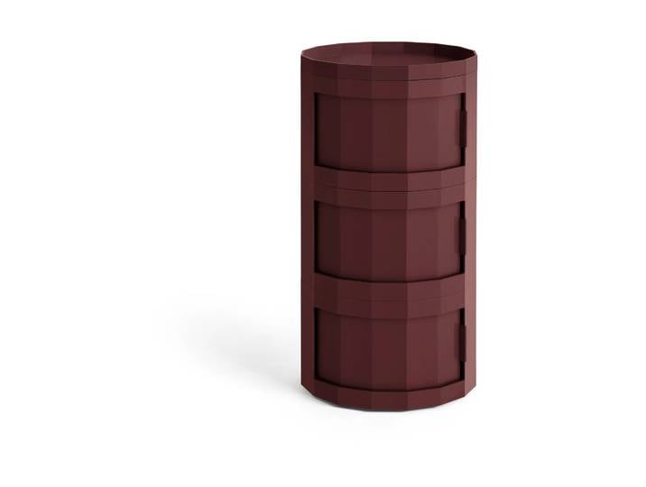 HAY Facet Cabinet 30 Beistelltisch Burgundy