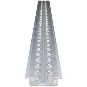 allsafe Airlineschiene Light, zum Kleben & Schrauben, 50 cm, aus Aluminium, silber, eckig und versenkbar