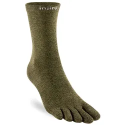 Injinji Damen/Herren/Unisex Liner Crew M grün