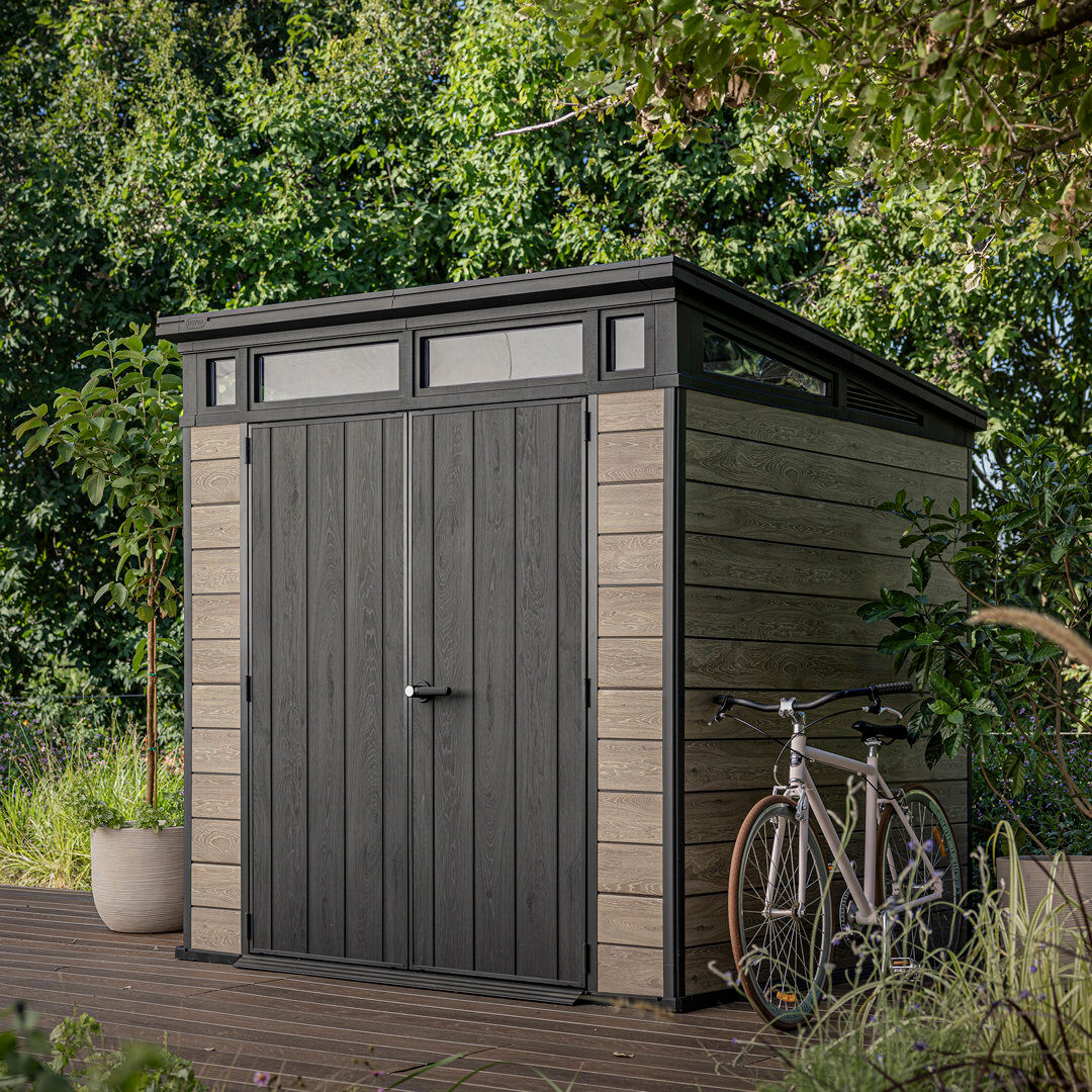 Keter Signature Ashwood Shed 7x7ft 181cm W X 218cm D X 226cm H