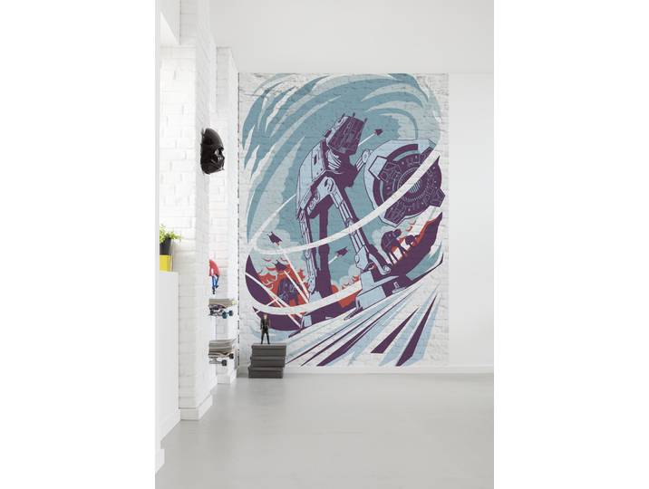 Fototapete KOMAR Star Wars Classic Concrete Hoth , bunt, B:2m H:280m, Vlies, Tapeten, Fototapete
