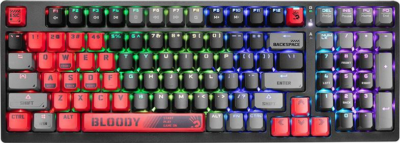 A4TECH Bloody S98 mechanisch toetsenbord USB rood met BLMS Red Plus schakelaars