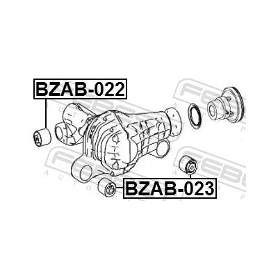 FEBEST Lagerung, Differential BZAB-022 Vorderachse rechts für Mercedes Chrysler