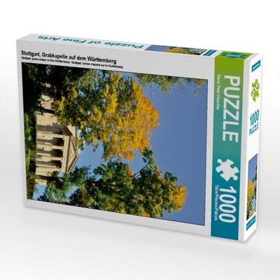 CALVENDO Puzzle Stuttgart, Grabkapelle auf dem Württemberg 1000 Teile Puzzle hoch | 1000 Teile Lege-Größe 64 × 48 cm Foto-Puzzle für glückliche