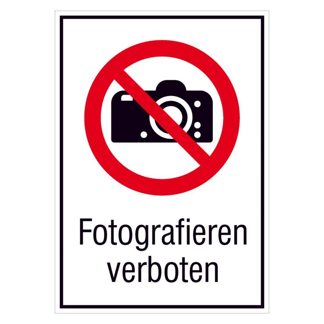 SafetyMarking VerbotsKombischild Fotografieren verboten 13. (21.A6210)