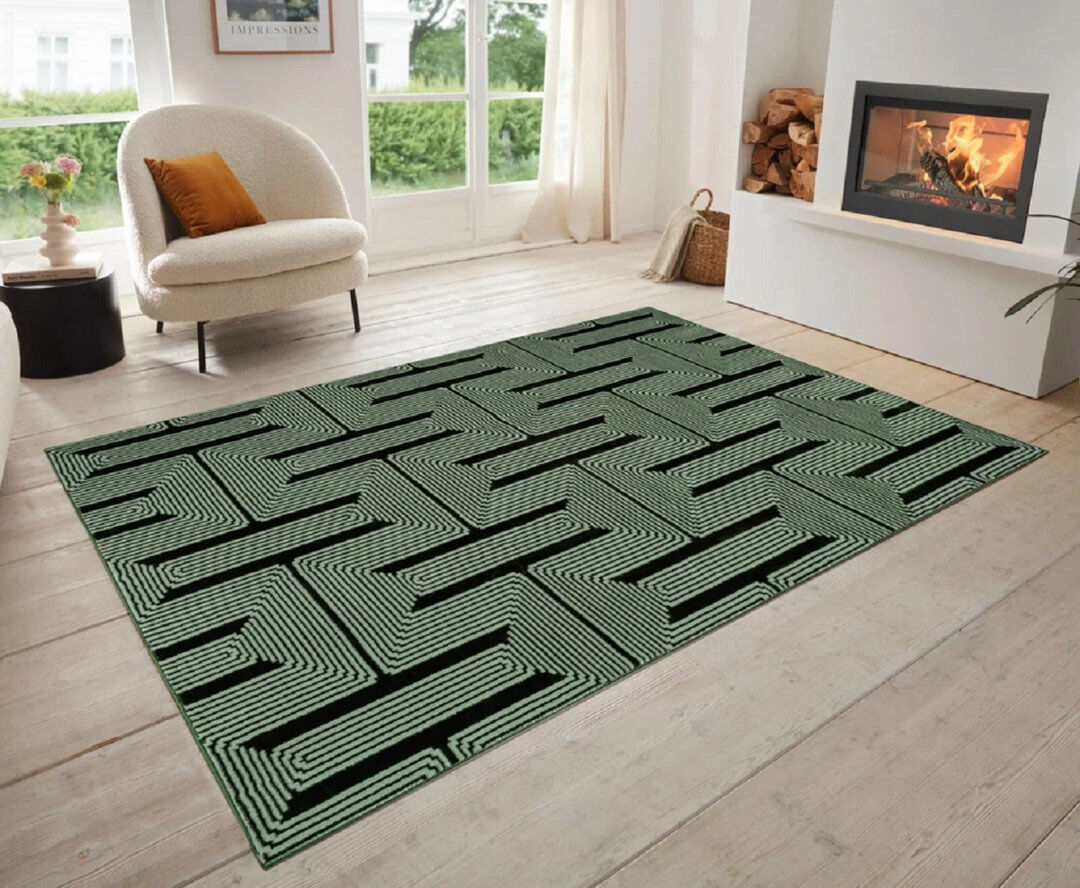 Metro Luna Green Green Rectangle 60 x 300 cm