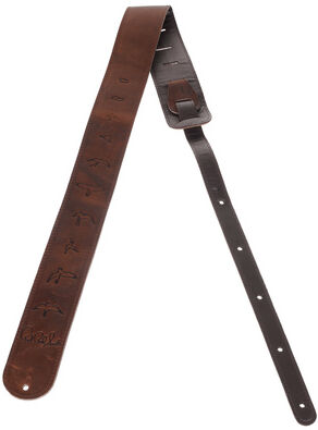 PRS Birds Leather Strap marron vieilli