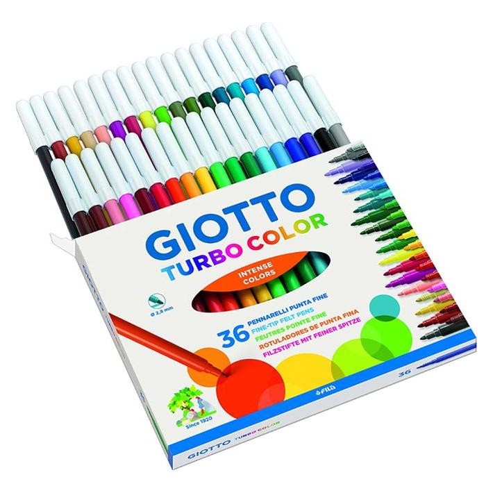 Lyra 4180 00 - Turbo Color Faserschreiber, Kartonetui 36 sortierte Farben (36x) (F072600)