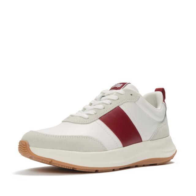 FitFlop F-mode flow sneaker leather & suede mix