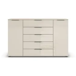 Kommode Flipp Glas Beige Champagner