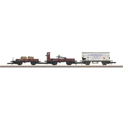 Märklin 86581 Z Güterwagen-Set. Bestehend aus 3 verschiedenen Wagen, Ep. III