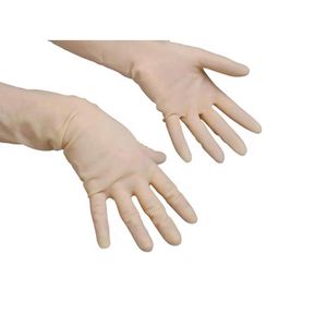 Vileda-Professional Chemikalienschutzhandschuhe LightWeight, Typ B, aus Latex, lange Stulpe, Größe 8 / M
