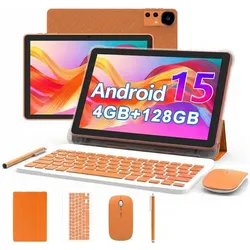 Extralink TABLET CP31 WLAN ANDROID 15.0, 10,1”, 128GB, KAMERA 2MP+8MP ORANGE (nur WLAN, 10.10", 128 GB, Orange), Tablet, Orange