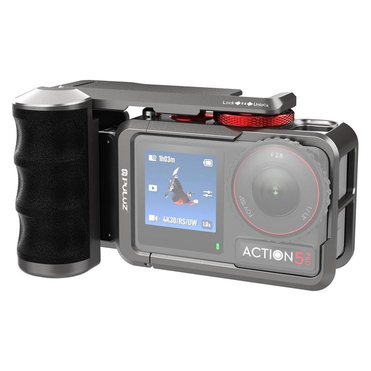 Puluz Metal protective case with handle for DJI Osmo Action 5 Pro / Action 4 / Action 3 (PU1058TS)