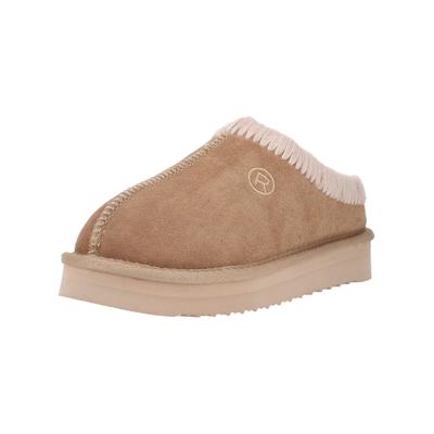 Hausschuh ROHDE "Rohde Hausschuhe Leder", Damen, Gr. 39, beige (natur), Leder, Schuhe Hausschuh