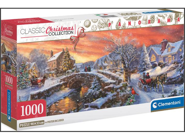 Clementoni Puzzle Panorama Christmas 1000 Teile