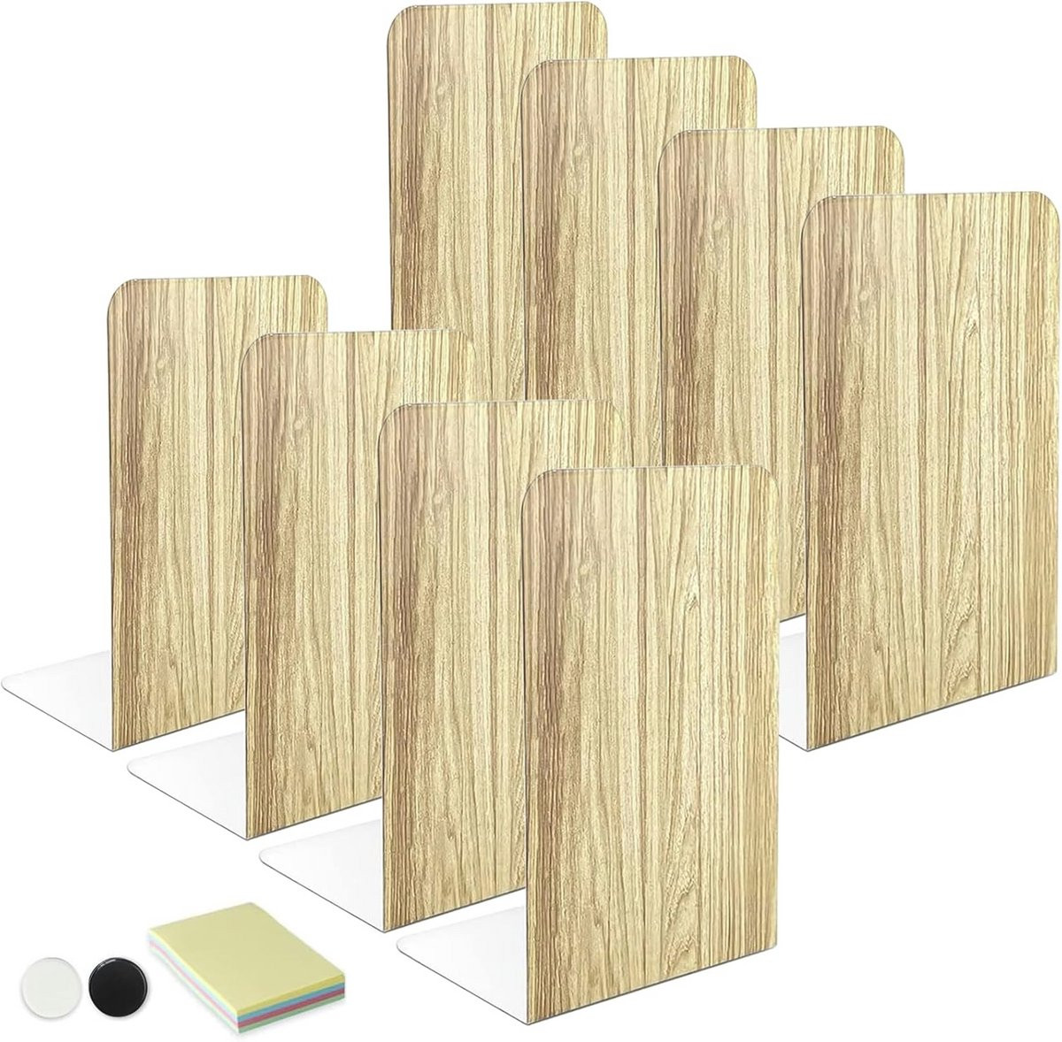 Metalen Boekensteunen - Heavy Duty Decoratieve Boekensteun voor Thuis, School en Kantoor
