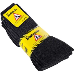 YOURBASICS Herren Socken, 5er Pack - Arbeitssocken, Hochwertige Baumwollmischung, einfarbig Anthrazit / 43-46
