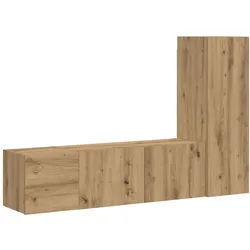 vidaXL TV-Wandschränke 3 Stk. Artisan-Eiche Holzwerkstoff