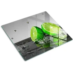 GLASPLATTE 60x52 cm Kalk im Wasser