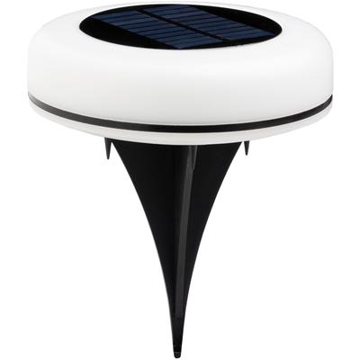 Gartenleuchte LUXFORM "Luxform Solar Leshy", weiß, B:13cm H:39,9cm L:13cm, Leuchten, Gartenleuchte, RGB-Gartenleuchte, Solarenergie, Smarthome, kabellos