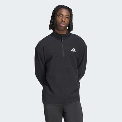 Rollkragenshirt ADIDAS PERFORMANCE "ADI365 RUNNING ESSENTIALS WINTERISED FLEECE HALF-ZIP", Herren, Gr. XXL, schwarz, Obermaterial: 100% Polyester, Shirts, mit Reißverschluss, climawarm Technologie, aus Polyester