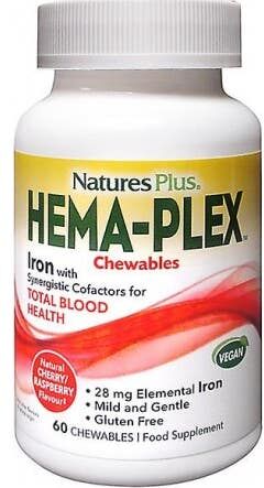 NaturesPlus Hema-Plex Masticable 60 comp