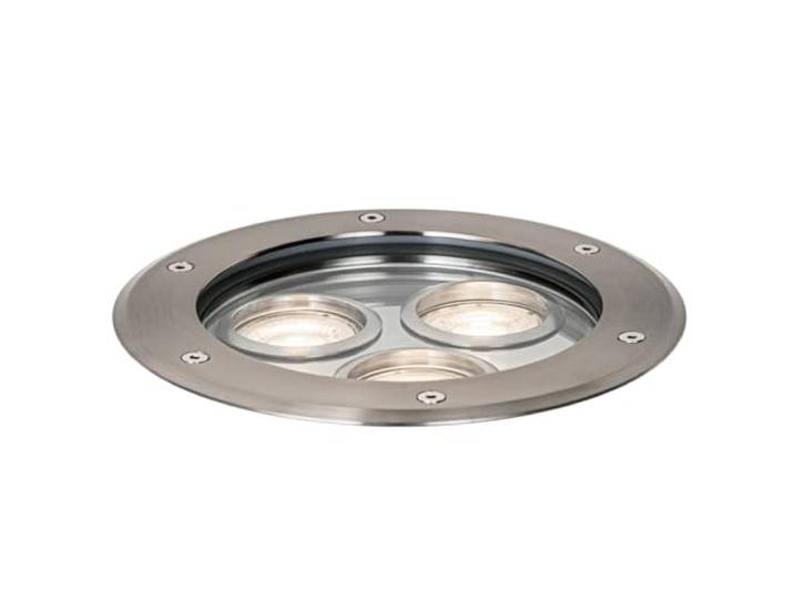 Qazqa tribus - Spot encastrable de sol - 3 lumière - Ø 19.8 cm - Acier - Moderne - éclairage extérieur