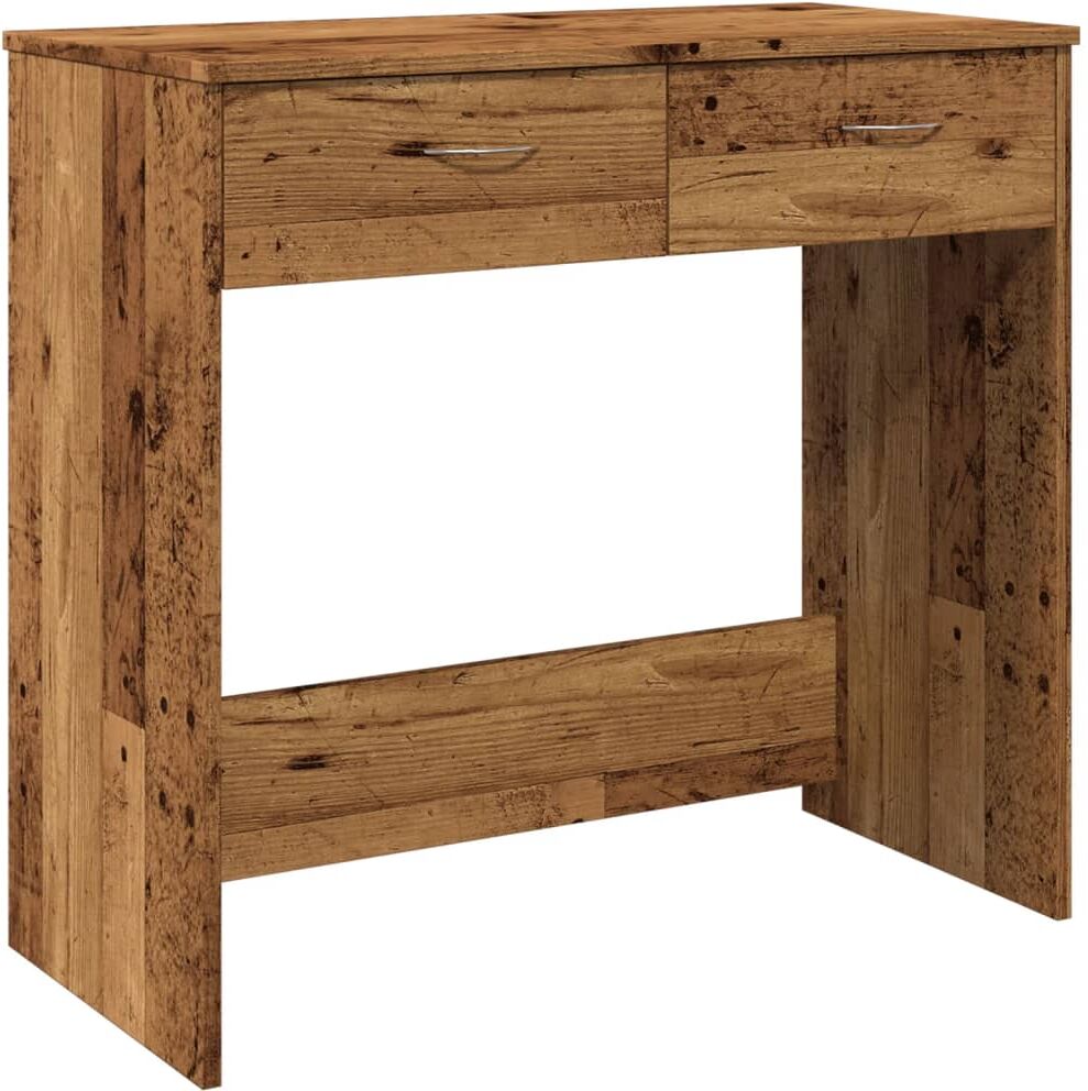 vidaXL Bureau style vieux bois 80x40x75 cm bois d'ingénierie