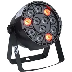 Light4Me P12 LED PAR RGBW mały lekki reflektor ośw (50 W, LED), Scheinwerfer, Schwarz