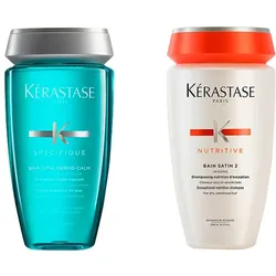 500ml Kérastase Set NORMALE/SENSIBLE KOPFHAUT TROCKENES HAAR (Bain Vital Dermo-Calm 250ml + Bain Satin 2 250ml)