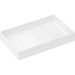 hansgrohe Xuniva Evo E Aufsatzwaschtisch 63015450 650x400mm, ohne Hahnloch/Überlauf, SmartClean, Hygiene Effect, weiß