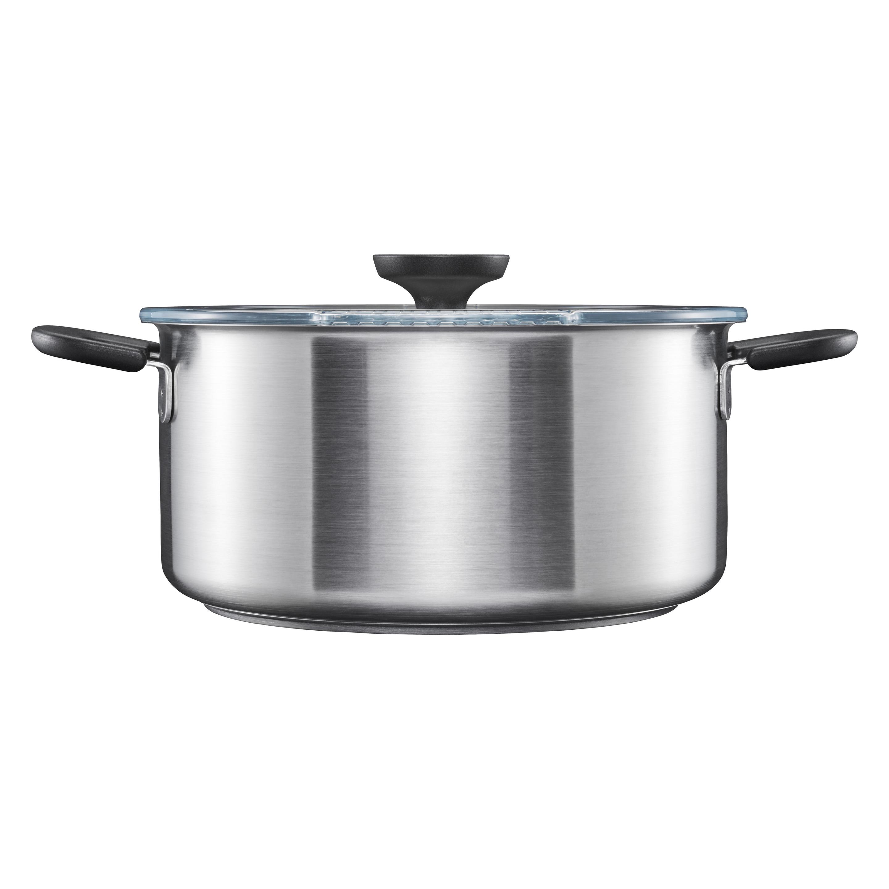 Fiskars CASSEROLE FF 5L WITH LID 1072317 (Kochtopf, Stielkasserolle, Aluminium, Edelstahl) (1072317)