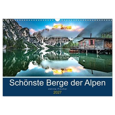 Schönste Berge der Alpen (Wandkalender 2027 DIN A3 quer), CALVENDO Monatskalender
