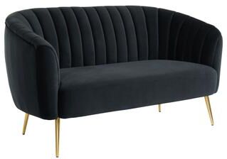 Silver Orchid Albany Contemporary Velvet Microfiber Tufted Love Seat