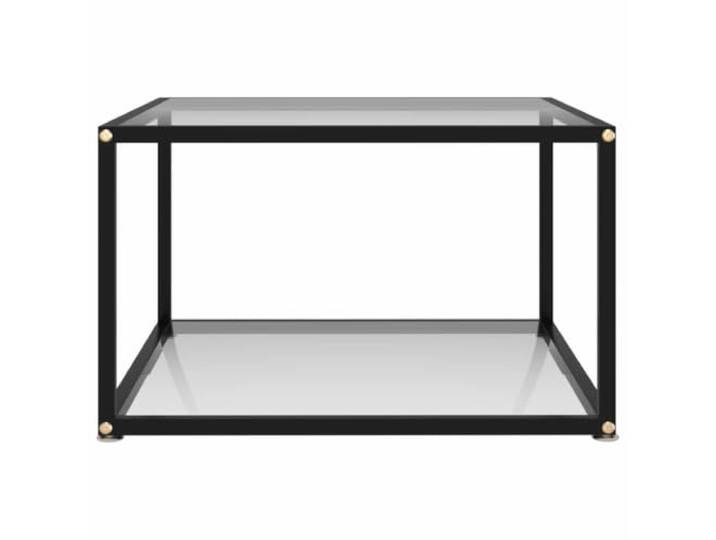 HKLGBVCR Couchtisch, Hartglas, 60 x 60 x 35 cm, 2 Ebenen mit Ablage