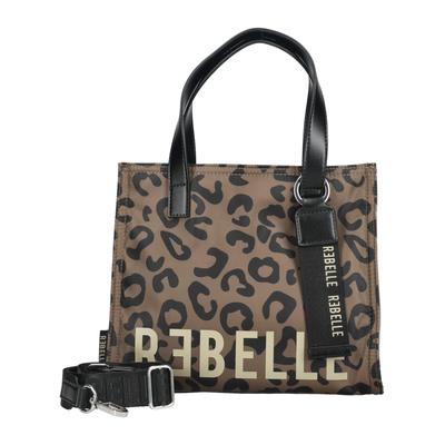 Shopper REBELLE "REBELLE Taschen Nylon", Damen, Gr. onesize, braun (beige), Nylon, Taschen Shopper