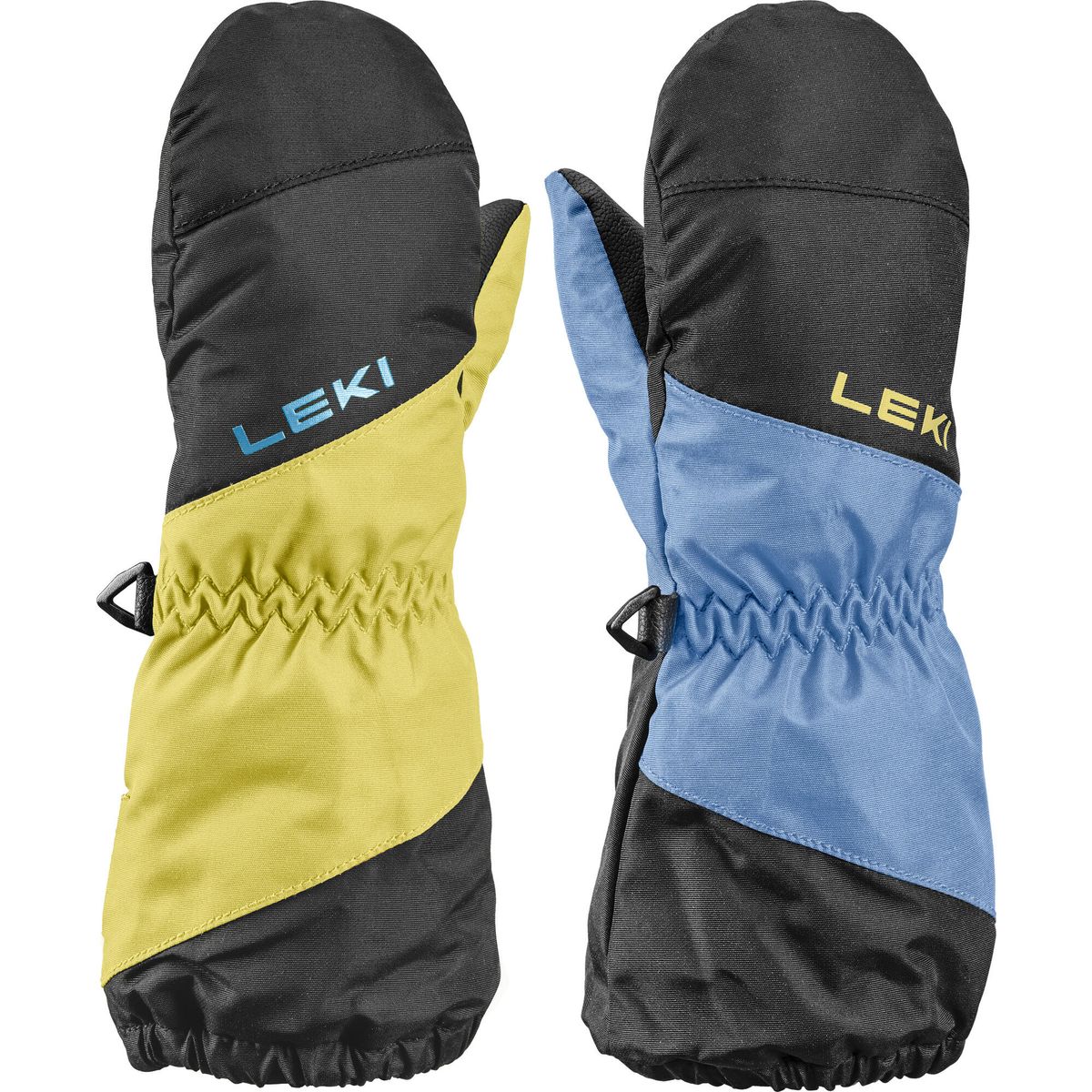 LEKI Little Swtch Zero Mitten Long black-light blue-light yellow (3) 3.0 655891403030