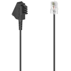Hama DSL Anschlusskabel 3m TAE-F auf RJ45 8p2c Schwarz