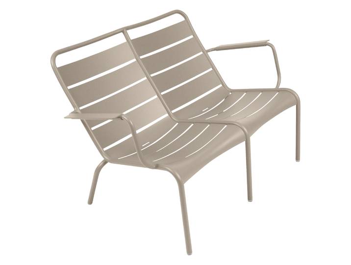 Tiefer Sessel Duo, Aluminium, 86×119×72 cm, Ergonomisch, Fermob LUXEMBOURG