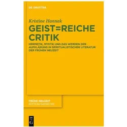 Geist=reiche Critik, Fachbücher von Kristine Hannak