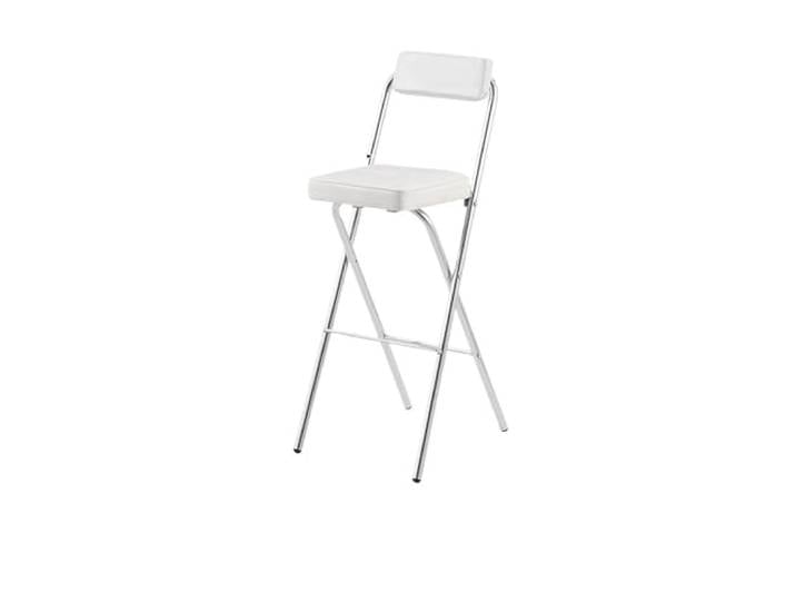 IUVYTA Klappbare Barhocker-Stühle Mit Thekenhöhe Küchenhocker, platzsparende moderne Möbel(75cm-white)
