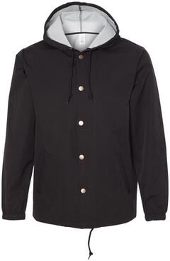 Independent Trading Co. EXP95NB Men's Water Resistant Windbrea in Black size Medium   Nylon