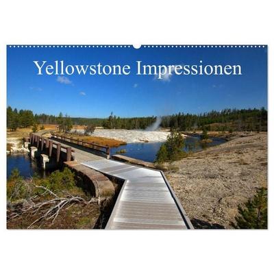 Yellowstone Impressionen (Wandkalender 2027 DIN A2 quer), CALVENDO Monatskalender