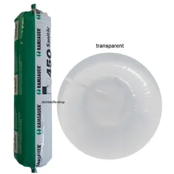 Ramsauer 450 Sanitär transparent 1K Silikon Dichtstoff 400ml Folienbeutel