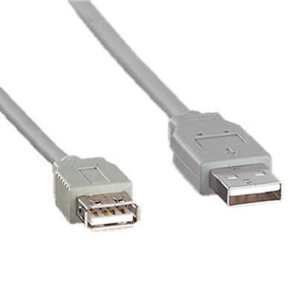 Goobay M-CAB 7000984 USB-datakabel, 3 meter, 1 x USB Type A naar 1 x USB Type A, Grijs