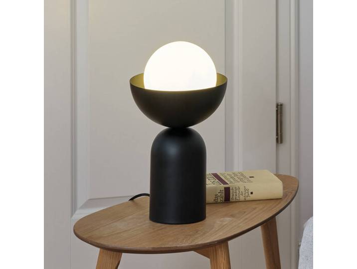 OSRAM Tischlampe Decor Bowl, schwarz, für Wohn- / Esszimmer, Metall, Modern, Tischlampe